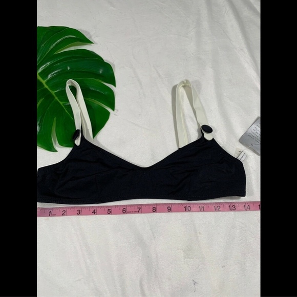 NEW $88 Solid & Striped The Tessa Bikini Top in Black [SZ Large‎ ] - Picture 3 of 8